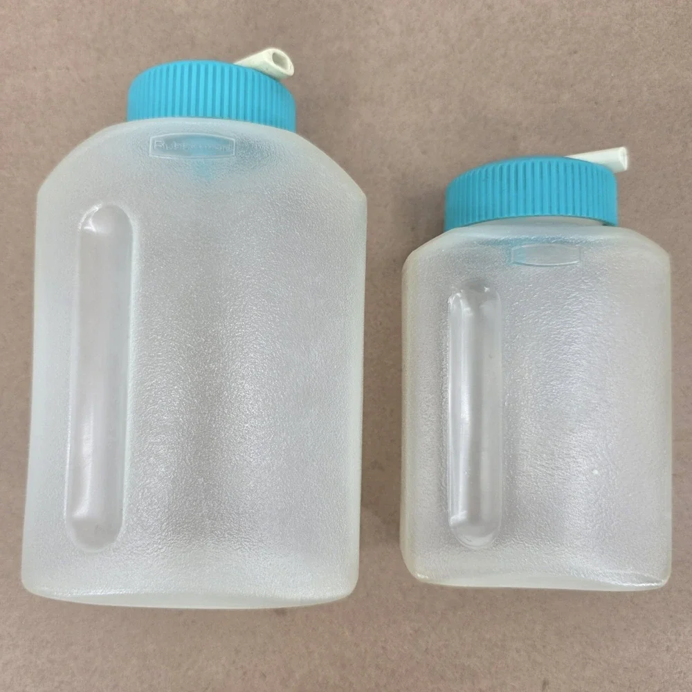 2x Rubbermaid Juice Boxes Reusable 8oz & 16oz Drink Bottle Sip Box - no straws